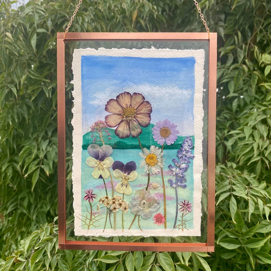 Watercolour Flowerscape Original 16cm x 22cm