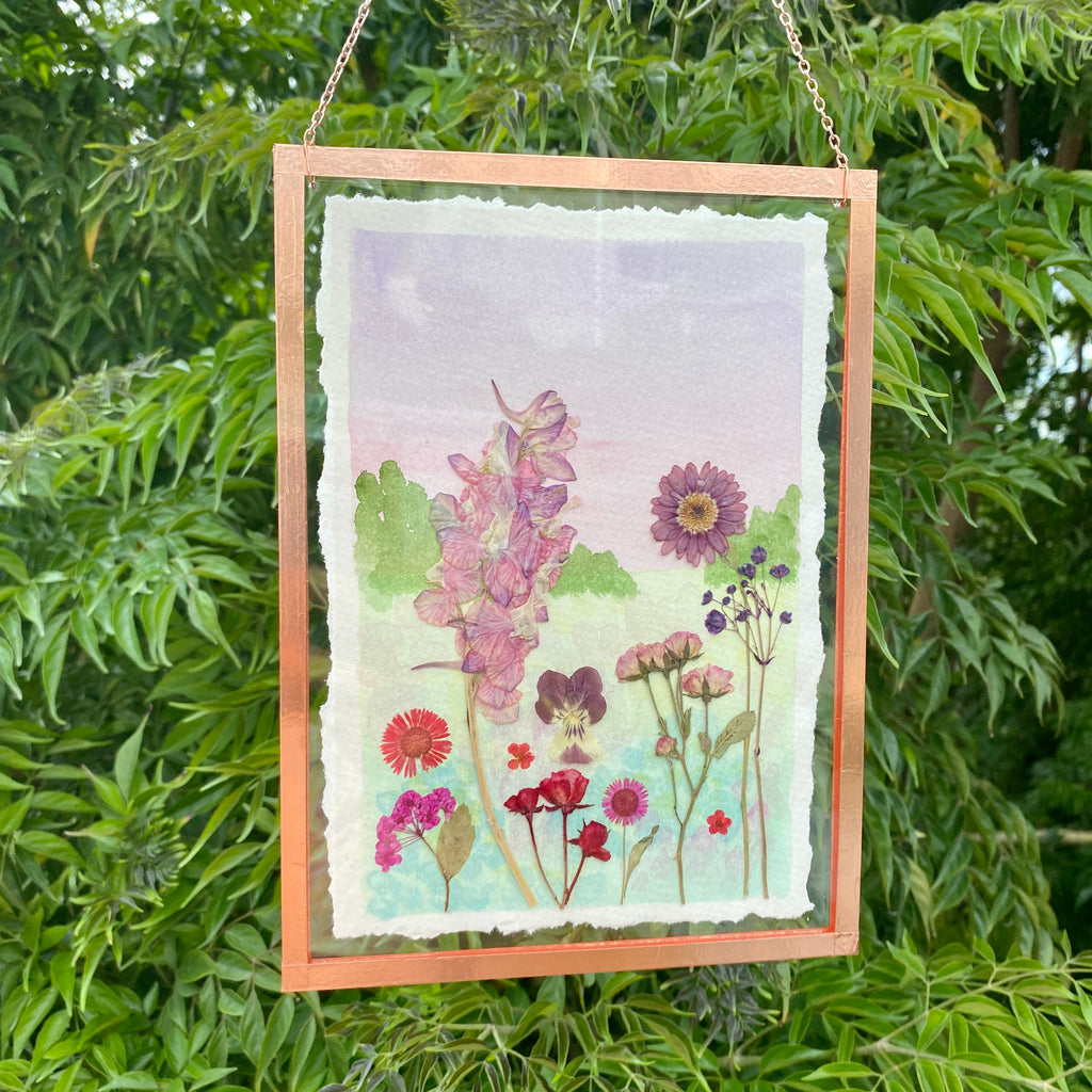 Watercolour Flowerscape Original 16cm x 22cm