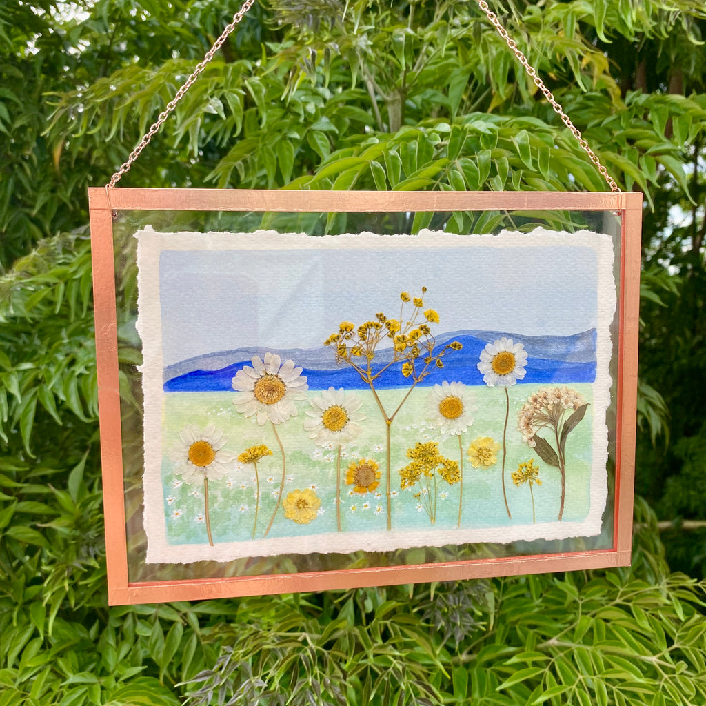 Watercolour Flowerscape Original 22cm x 16cm