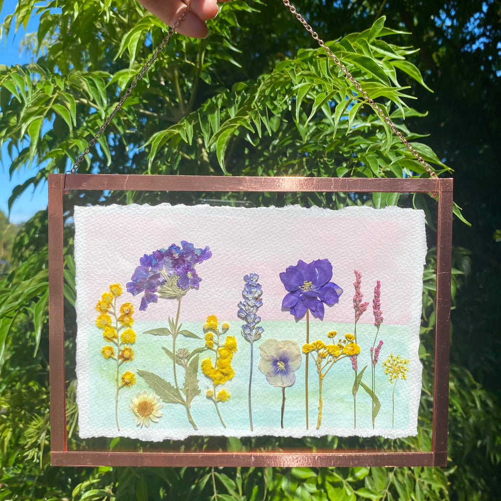 Watercolour Flowerscape Original 22cm x 16cm
