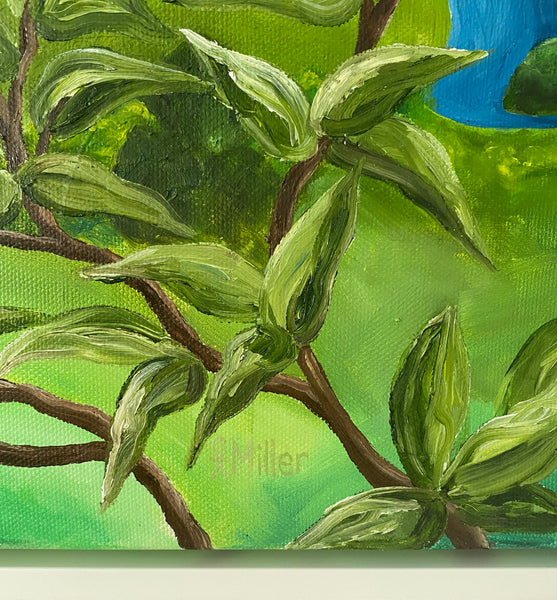 Kaimai Ranges- Original Painting – Green Tiger Interiors